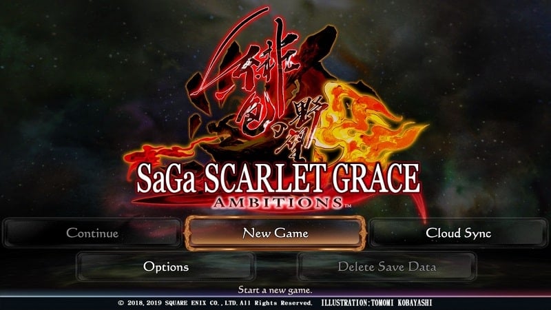 SaGa SCARLET GRACE: AMBITIONS 1.0.1 (Menu, Damage/Defense)