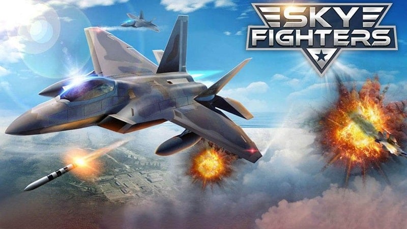 Sky Fighters 3D 2.6 (Unlimited money, high rank, exp)