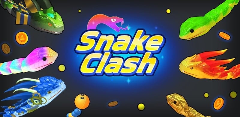 Snake Clash 44.0.0 (Menu/Unlimited Money/Unlocked all skins/Dumb enemy)