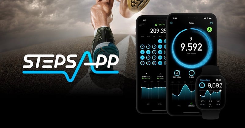 StepsApp Pedometer & Step Counter 5.1.19 (Unlocked Pro)