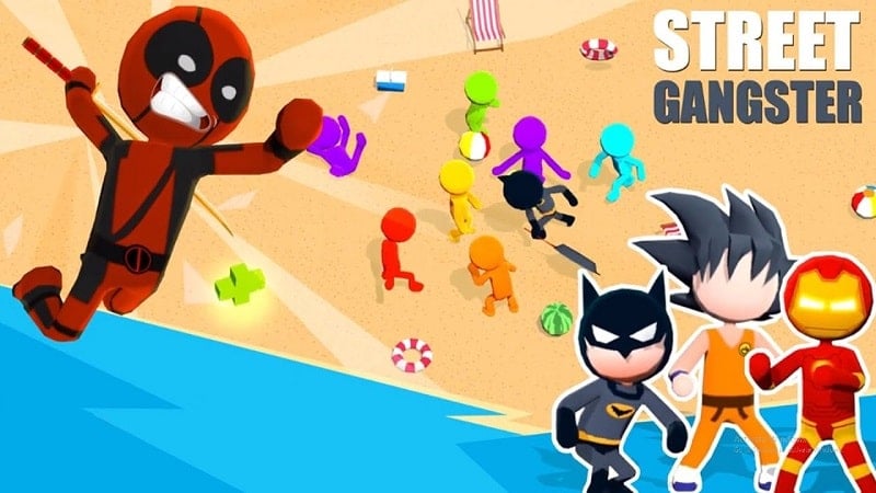 Stickman 3D – Street Gangster 1.0.8 (Dumb enemy)