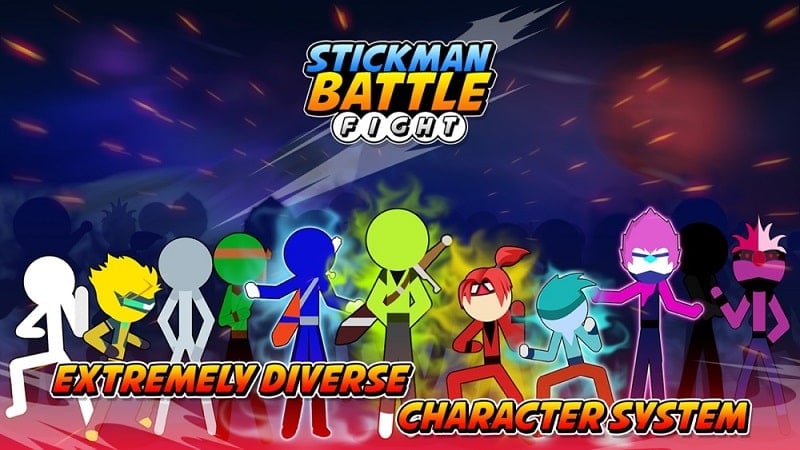 Stickman Battle Fight 5.5 (Unlimited money, upgrades)