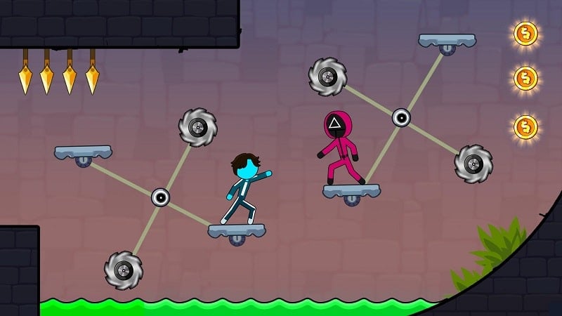 Stickman Red boy and Blue girl 2.6.6 (Unlimited money, skins)