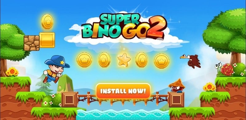 Super Bino 2 2.0.7 (Menu/Add 10k Coins)