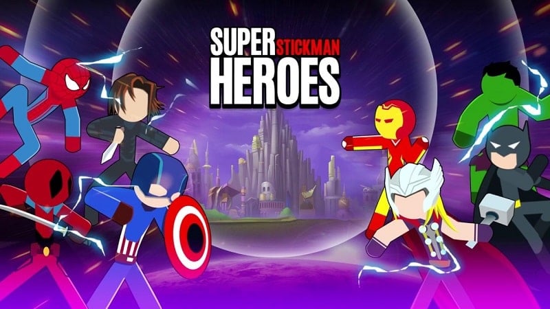 Super Stickman Heroes Fight 4.0 (Unlimited money, heroes)