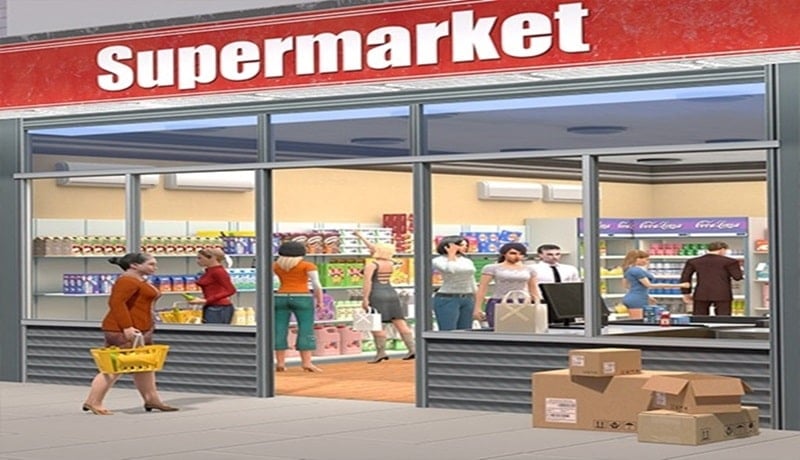 Supermarket Simulator Store 1.2.8 (Free rewards)