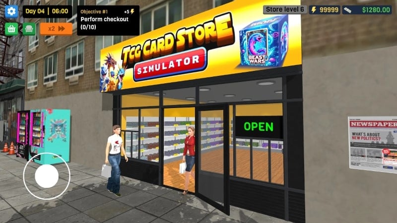 TCG Card Store Simulator 3D 3.0 (Menu/Unlimited Currency/Stamina)