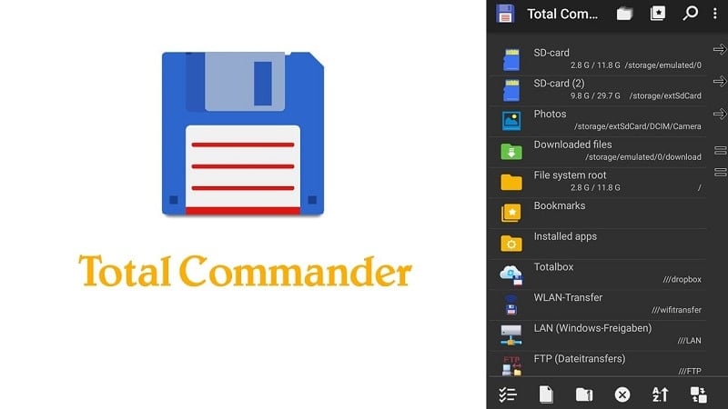 Total Commander 3.50 (Unlock All Language)