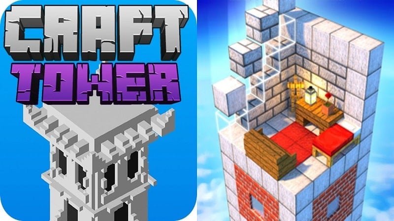 Tower Craft 3D 1.10.20 (Unlimited money)