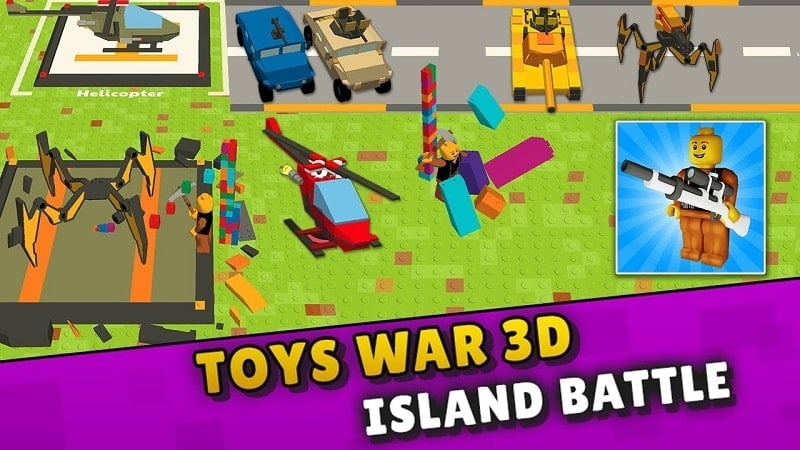 Toys War 3D 0.4.10 (Menu/Resources/Damage Multiplier)