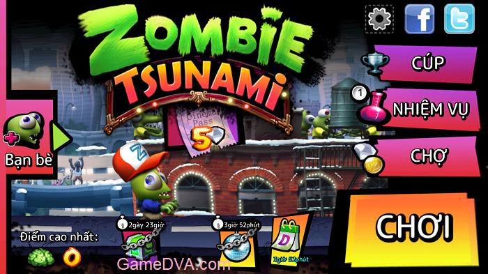 Zombie Tsunami 4.5.135 (Menu, Unlimited money/Max level, unlocked)